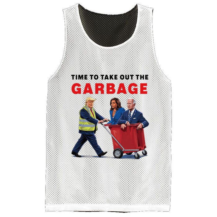 Garbage For Trump 2024 Time To Take Out The Garbage Mesh Reversible Basketball Jersey Tank