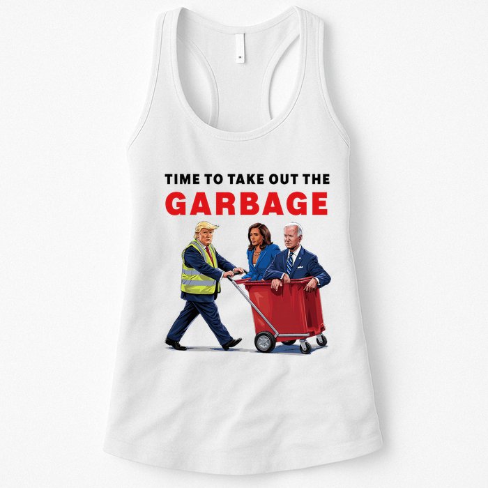 Garbage For Trump 2024 Time To Take Out The Garbage Womens Tank Top