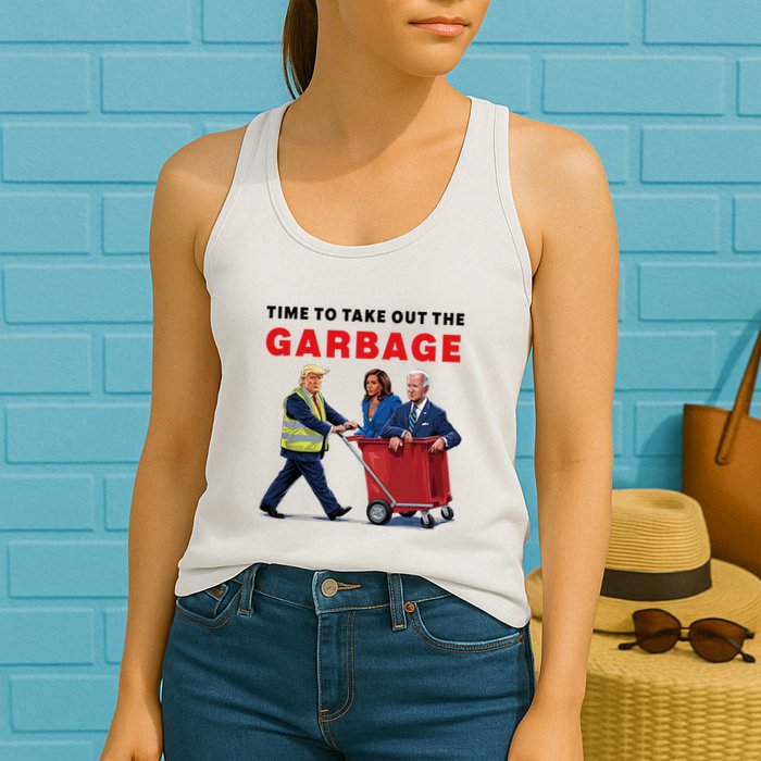 Garbage For Trump 2024 Time To Take Out The Garbage Womens Tank Top