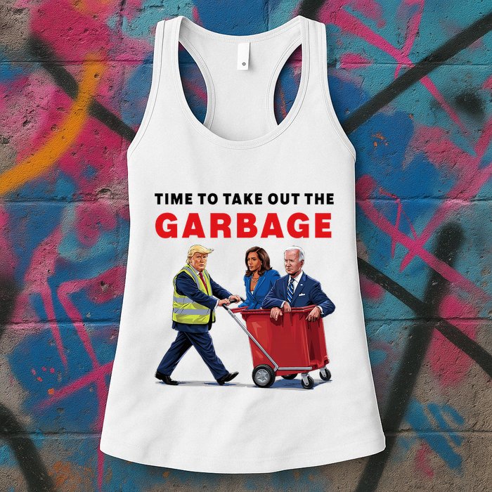 Garbage For Trump 2024 Time To Take Out The Garbage Womens Tank Top