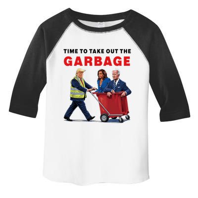 Garbage For Trump 2024 Time To Take Out The Garbage Toddler Fine Jersey T-Shirt