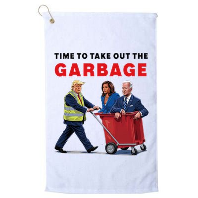 Garbage For Trump 2024 Time To Take Out The Garbage Golf Towel