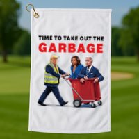 Garbage For Trump 2024 Time To Take Out The Garbage Golf Towel