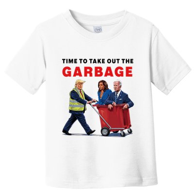 Garbage For Trump 2024 Time To Take Out The Garbage Toddler T-Shirt