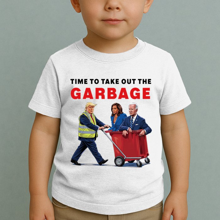 Garbage For Trump 2024 Time To Take Out The Garbage Toddler T-Shirt
