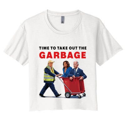 Garbage For Trump 2024 Time To Take Out The Garbage Crop Top