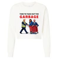 Garbage For Trump 2024 Time To Take Out The Garbage Cropped Pullover Crew