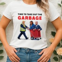 Garbage For Trump 2024 Time To Take Out The Garbage Womens T-Shirt