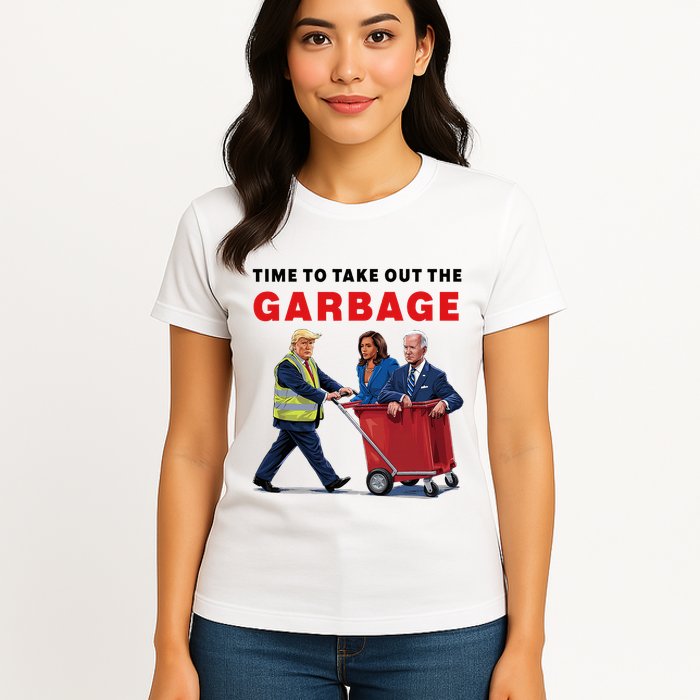 Garbage For Trump 2024 Time To Take Out The Garbage Womens T-Shirt