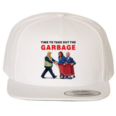 Garbage For Trump 2024 Time To Take Out The Garbage Wool Snapback Cap