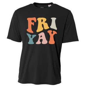 Groovy FriYay! Teachers Weekend Day Of The Week Teachers Cooling Performance Crew T-Shirt