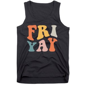 Groovy FriYay! Teachers Weekend Day Of The Week Teachers Tank Top