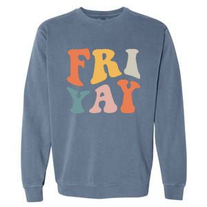 Groovy FriYay! Teachers Weekend Day Of The Week Teachers Garment-Dyed Sweatshirt