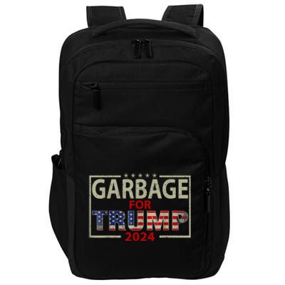 Garbage For Trump 2024 Humorous Political Design Impact Tech Backpack