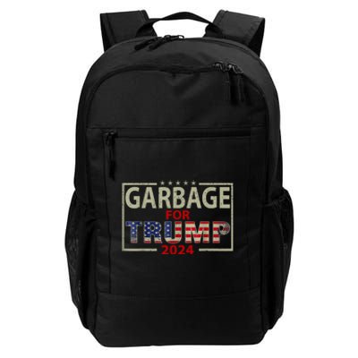 Garbage For Trump 2024 Humorous Political Design Daily Commute Backpack