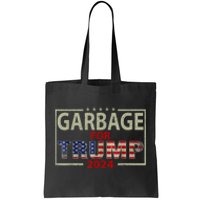 Garbage For Trump 2024 Humorous Political Design Tote Bag