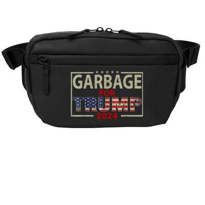 Garbage For Trump 2024 Humorous Political Design Crossbody Pack