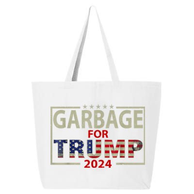 Garbage For Trump 2024 Humorous Political Design 25L Jumbo Tote