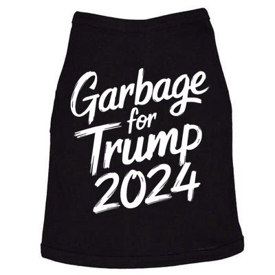 Garbage For Trump 2024 We Are Not Garbage Vote Trump Doggie Tank