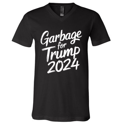 Garbage For Trump 2024 We Are Not Garbage Vote Trump V-Neck T-Shirt