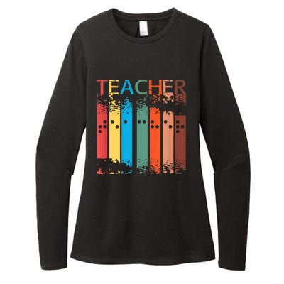 Gifts For Teacher Of The Visually Impaired TVI Braille Womens CVC Long Sleeve Shirt