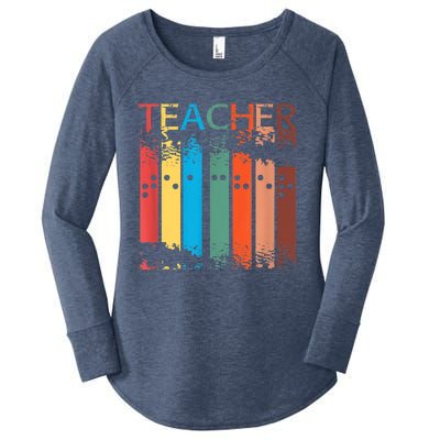 Gifts For Teacher Of The Visually Impaired TVI Braille Women's Perfect Tri Tunic Long Sleeve Shirt