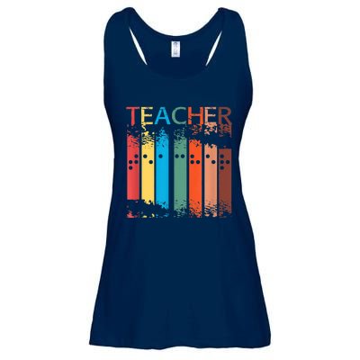 Gifts For Teacher Of The Visually Impaired TVI Braille Ladies Essential Flowy Tank