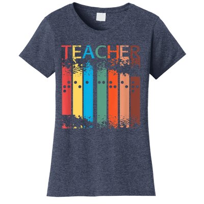 Gifts For Teacher Of The Visually Impaired TVI Braille Women's T-Shirt