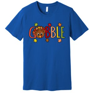 Gobble Funny Turkey Thanksgiving Family Graphic Gift Premium T-Shirt