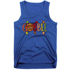 Gobble Funny Turkey Thanksgiving Family Graphic Gift Tank Top