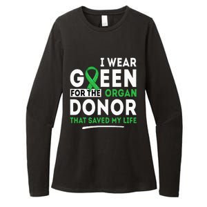 Green For The Organ Donor Transplant Kidney Liver Surgery Womens CVC Long Sleeve Shirt