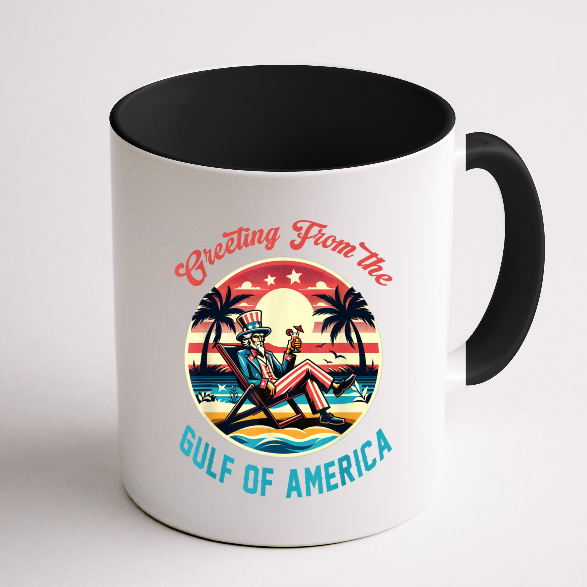 Greeting From The Gulf Of Usa America Trump Patriotic Gulf Mug