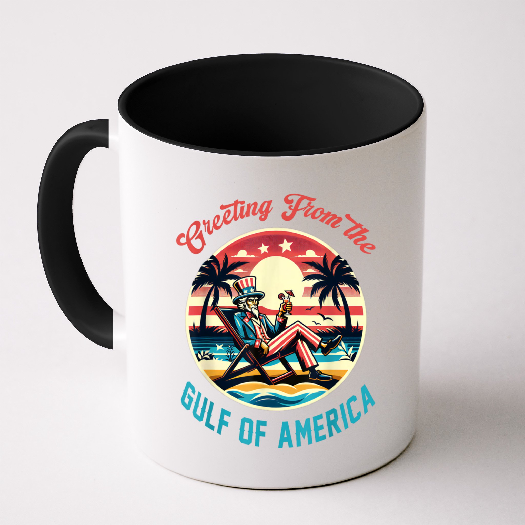 Greeting From The Gulf Of Usa America Trump Patriotic Gulf Mug