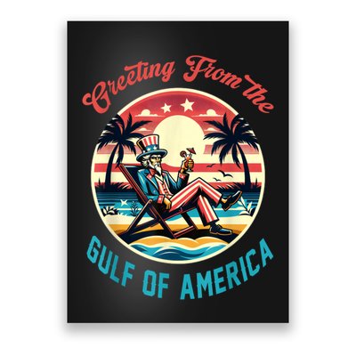 Greeting From The Gulf Of Usa America Trump Patriotic Gulf Poster