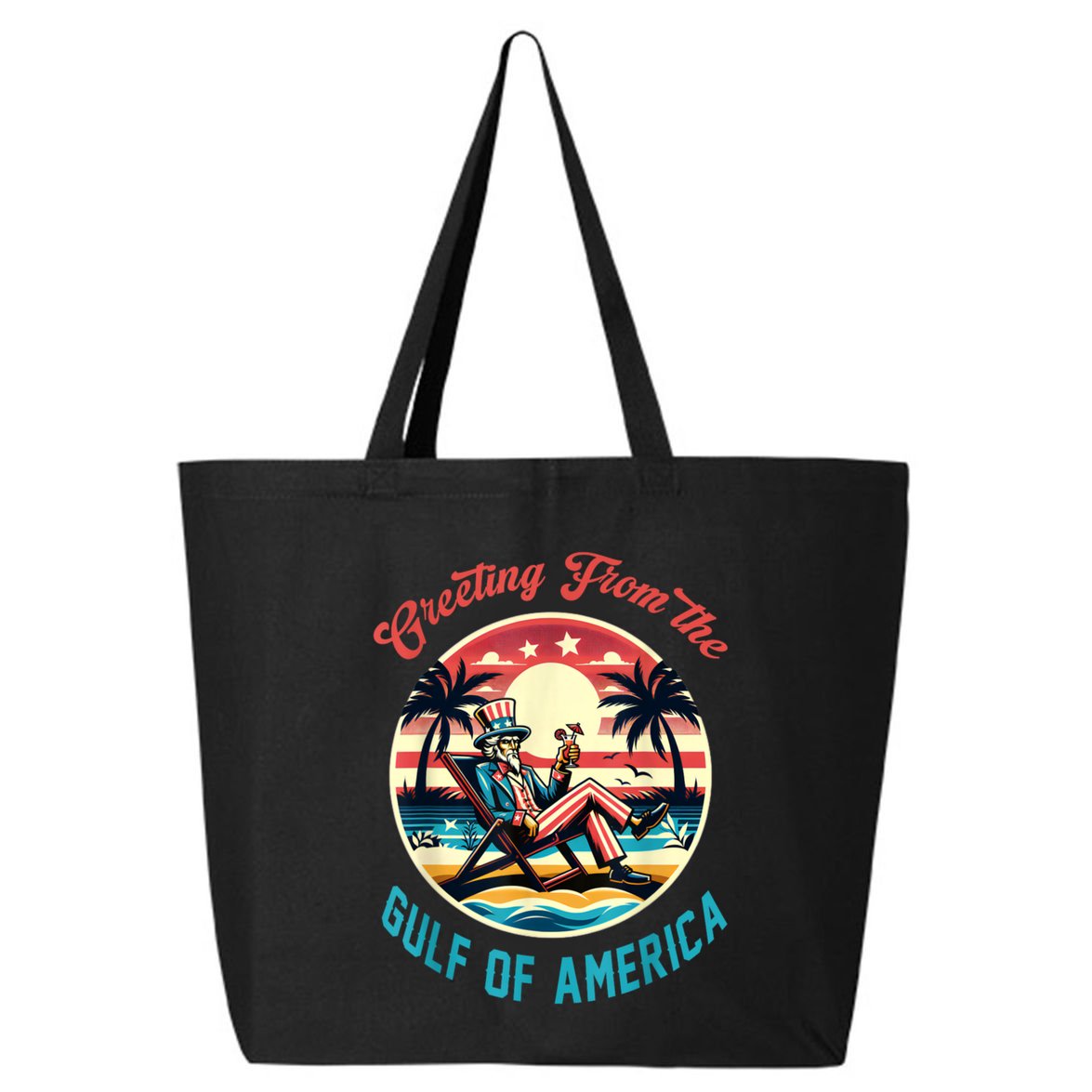 Greeting From The Gulf Of Usa America Trump Patriotic Gulf 25L Jumbo Tote