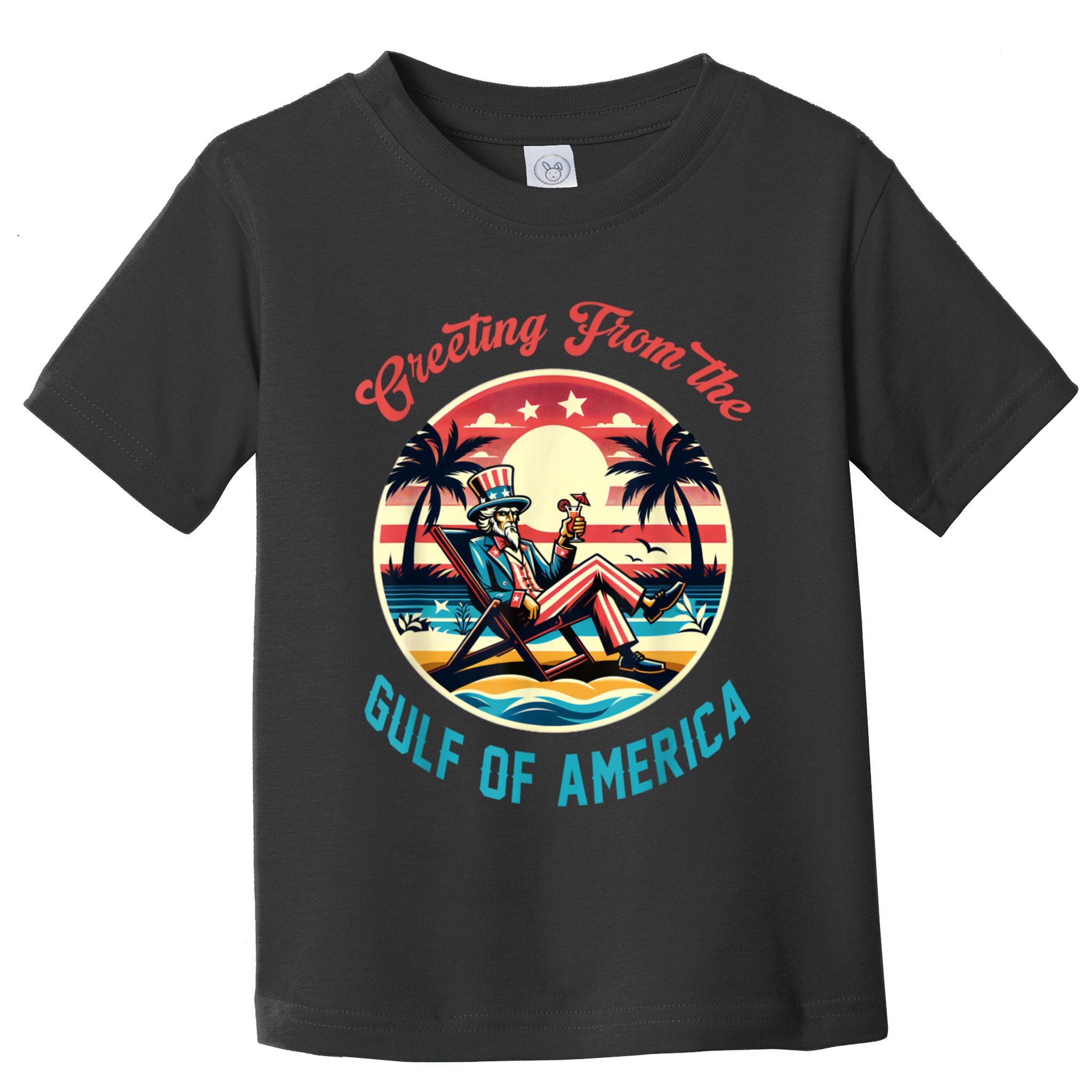 Greeting From The Gulf Of Usa America Trump Patriotic Gulf Toddler T-Shirt
