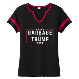 Garbage For Trump 2024 Gift Ladies Halftime Notch Neck Tee