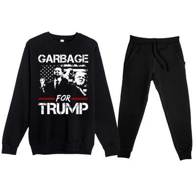 Garbage For Trump Vance Make American Garbage Great Again Premium Crewneck Sweatsuit Set