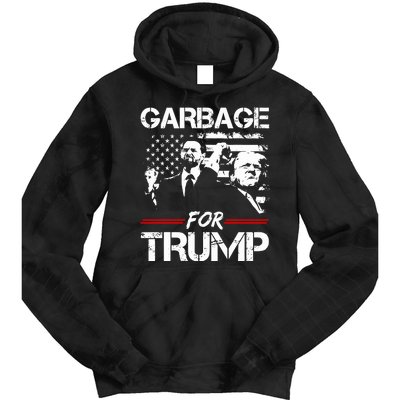 Garbage For Trump Vance Make American Garbage Great Again Tie Dye Hoodie