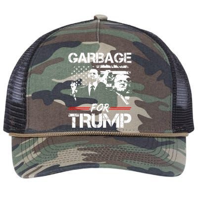 Garbage For Trump Vance Make American Garbage Great Again Retro Rope Trucker Hat Cap