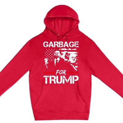 Garbage For Trump Vance Make American Garbage Great Again Premium Pullover Hoodie