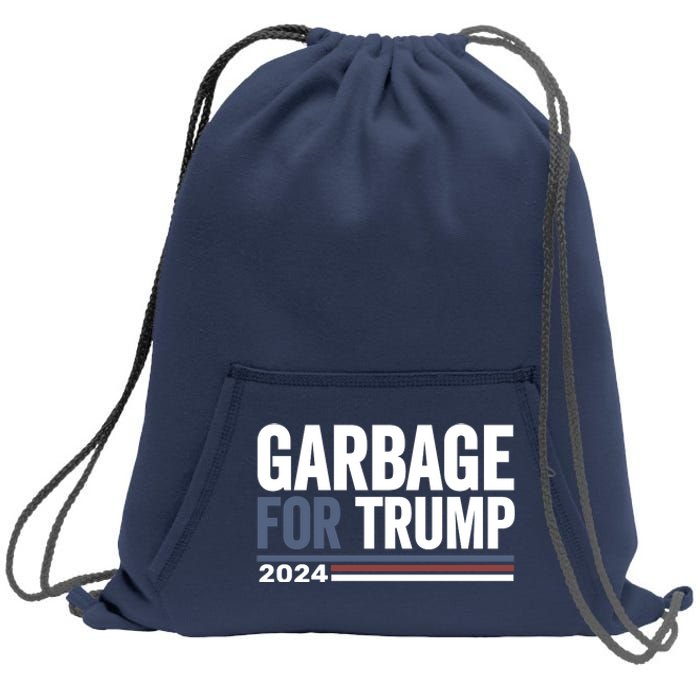 Garbage For Trump 2024 Election Sweatshirt Cinch Pack Bag