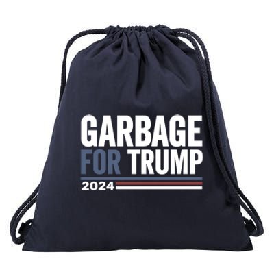 Garbage For Trump 2024 Election Drawstring Bag