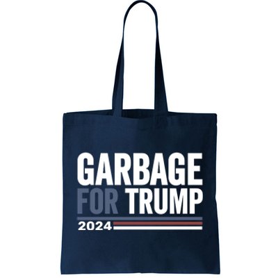 Garbage For Trump 2024 Election Tote Bag