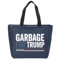 Garbage For Trump 2024 Election Zip Tote Bag