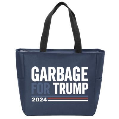 Garbage For Trump 2024 Election Zip Tote Bag