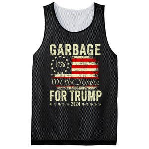 Garbage For Trump Mesh Reversible Basketball Jersey Tank