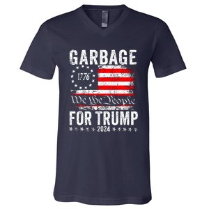 Garbage For Trump V-Neck T-Shirt