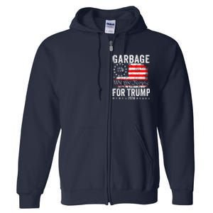 Garbage For Trump Full Zip Hoodie