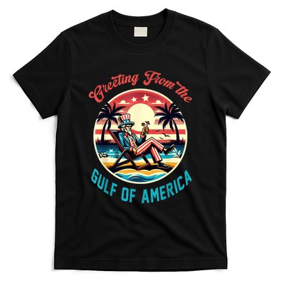Greeting From The Gulf Of Usa America Trump Patriotic Gulf T-Shirt
